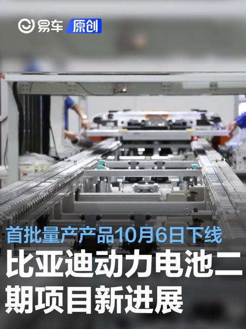 比亚迪动力电池二期项目首批量产产品下线 计划年产15gwh